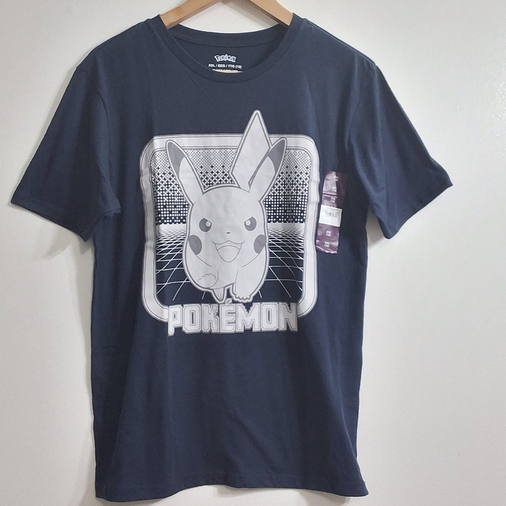Pokemon Boys Blue Short Sleeve Crewneck Graphic T-Shirt, Size XXL(18), NWT